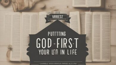 Versículos Bíblicos Sobre Colocando Deus Em Primeiro Lugar Em Sua Vida